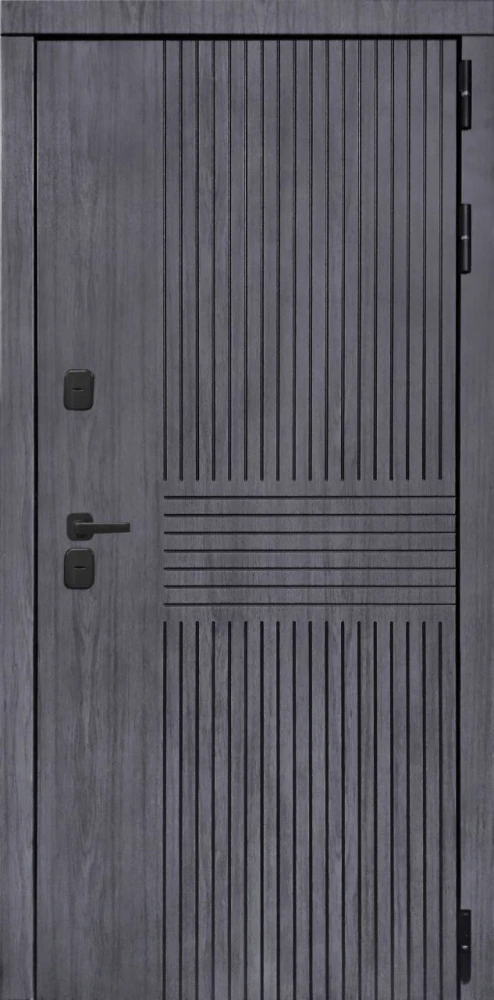 Входная дверь ДвериПРО Берген ПВХ 10мм Астрод Velutto Bianco DPRO201293 внешняя сторона