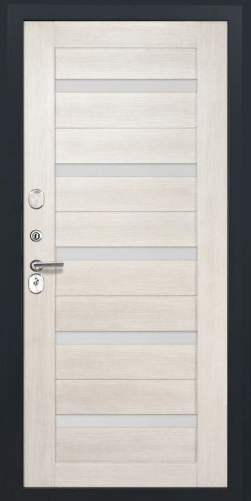 Входная дверь ДвериПРО Берген СБ-1 (ст. белое, 16мм, беленый дуб) DPRO221066 внутренняя сторона