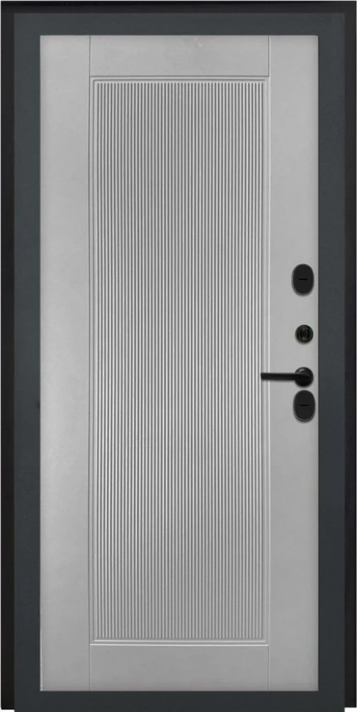 Входная дверь ДвериПРО Термо серебро ПВХ 10мм Астрод веллуто гриджио DPRO222722 внутренняя сторона